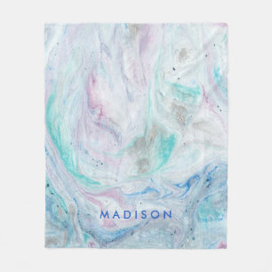 Füge Deinen Namen hinzu   Marmor I Fleecedecke