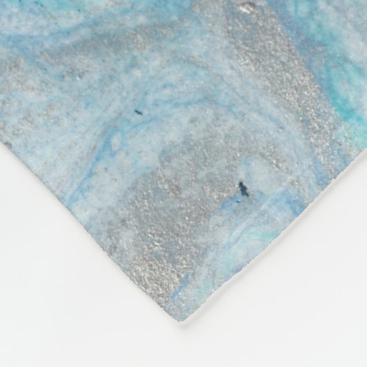 Füge Deinen Namen hinzu | Marmor I Fleecedecke (Ecke)