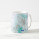 Füge Deinen Namen hinzu | Marmor I Kaffeetasse (VorderseiteRechts)