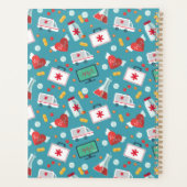 Füge Deinen Namen hinzu | Medizinisches Icon-Muste Planer (Rückseite)