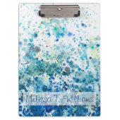 Füge Deinen Namen hinzu | Meeresgewässer I Klemmbrett (Vorderseite)