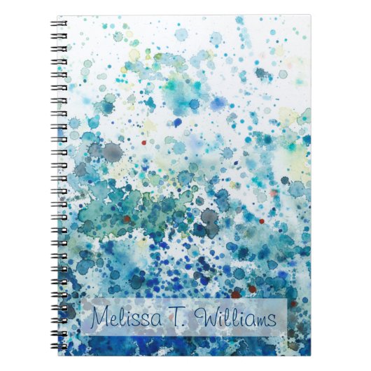 Füge Deinen Namen hinzu | Meeresgewässer I Notizblock (Vorderseite)