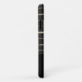 Füge Deinen Namen hinzu | Modernes Muster aus schw Case-Mate iPhone Hülle (Hinten/Rechts)