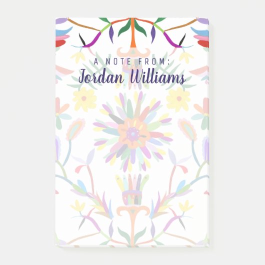 Füge Deinen Namen hinzu | Modernes osmanisches Des Post-it Klebezettel (Vorderseite)