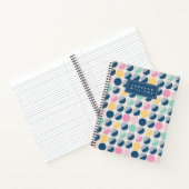 Füge Deinen Namen hinzu | Muster des hinteren Halb Notizblock (Innenseite)