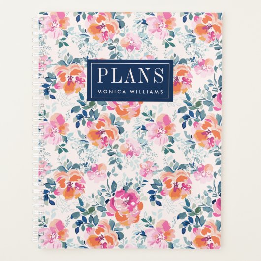 Füge Deinen Namen hinzu | Muster für gestrichene R Planer (Vorderseite)