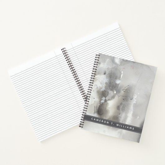 Füge Deinen Namen hinzu | Mystische Objekte - grau Notizblock (Innenseite)