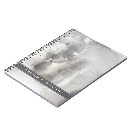 Füge Deinen Namen hinzu | Mystische Objekte - grau Notizblock (Linke Seite)