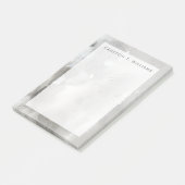 Füge Deinen Namen hinzu | Mystische Objekte - grau Post-it Klebezettel (angewinkelt)