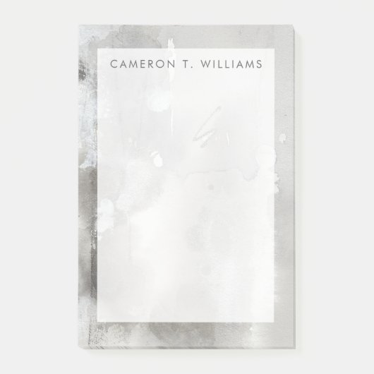 Füge Deinen Namen hinzu | Mystische Objekte - grau Post-it Klebezettel (Vorderseite)