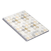 Füge Deinen Namen hinzu | Neutrales Abstraktes Kre Notizblock (Rechte Seite)