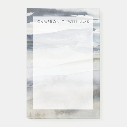 Füge Deinen Namen hinzu | Neutrales Salzspray Post-it Klebezettel (Vorderseite)