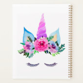 Füge Deinen Namen hinzu | Niedlich Magische Einhor Planer (Rückseite)