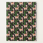 Füge Deinen Namen hinzu | Niedliches Llamasmuster Planer (Rückseite)