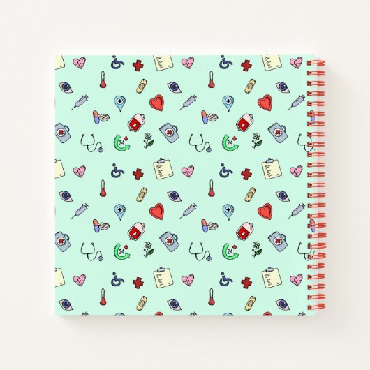 Füge Deinen Namen hinzu | Niedliches medizinisches Notizblock (Rückseite)