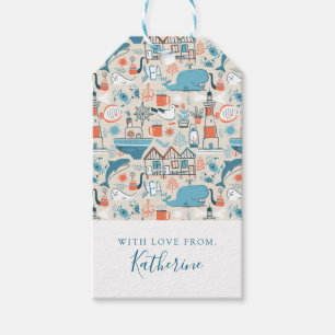 Füge Deinen Namen hinzu Nordsee-Niedlich-Doodmus Geschenkanhänger