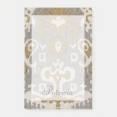 Füge Deinen Namen hinzu | Ochre Ikat I Post-it Klebezettel (Vorderseite)