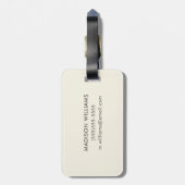 Füge Deinen Namen hinzu | Party Llama - Portrait Gepäckanhänger (Rückseite vertikal)