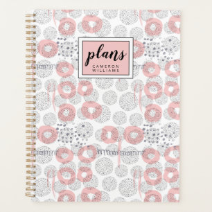 Füge Deinen Namen hinzu   Polka Dot Circle Patter Planer