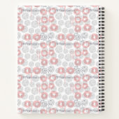 Füge Deinen Namen hinzu | Polka Dot Circle Pattern Notizblock (Rückseite)