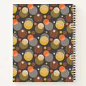 Füge Deinen Namen hinzu | Polka Dot Stripe Muster Notizblock (Rückseite)