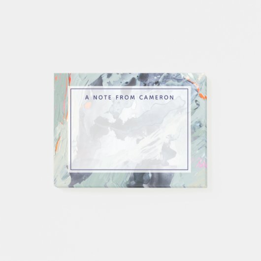 Füge Deinen Namen hinzu | Polyphonisches Meer - Bl Post-it Klebezettel (Vorderseite)