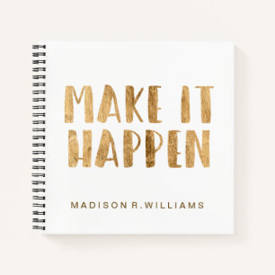 Füge Deinen Namen hinzu   Power Quotes II Notizbuch