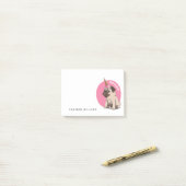 Füge Deinen Namen hinzu | Pugicorn Post-it Klebezettel (Auf Schreibtisch)