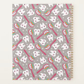 Füge Deinen Namen hinzu | Rainbow Teeth Pattern Planer (Rückseite)