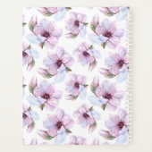 Füge Deinen Namen hinzu | Romantisches Blumenmuste Planer (Rückseite)