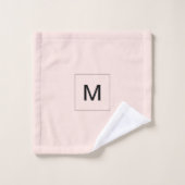 Füge Deinen Namen hinzu | Rosa Badhandtuch Set (Waschlappen)