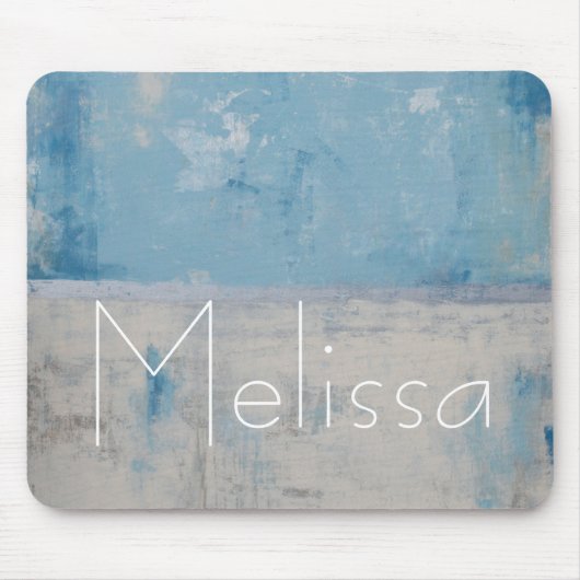 Füge Deinen Namen hinzu | Silver Aura Mousepad (Vorne)