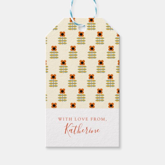 Füge Deinen Namen hinzu | Skandinavische Inspirier Geschenkanhänger (Vorderseite)