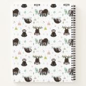 Füge Deinen Namen hinzu | Sleepy Sweet Sloth Patte Notizblock (Rückseite)