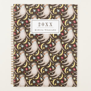 Füge Deinen Namen hinzu   Sloth Astronaut Pattern Planer
