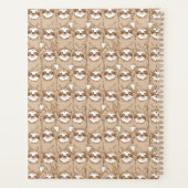 Füge Deinen Namen hinzu | Sloths & Coffee Pattern Planer (Rückseite)