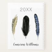 Füge Deinen Namen hinzu | Soft Feathers I Planer (Rückseite)