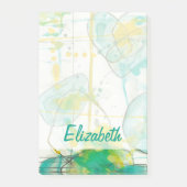 Füge Deinen Namen hinzu | Splash I Post-it Klebezettel (Vorderseite)