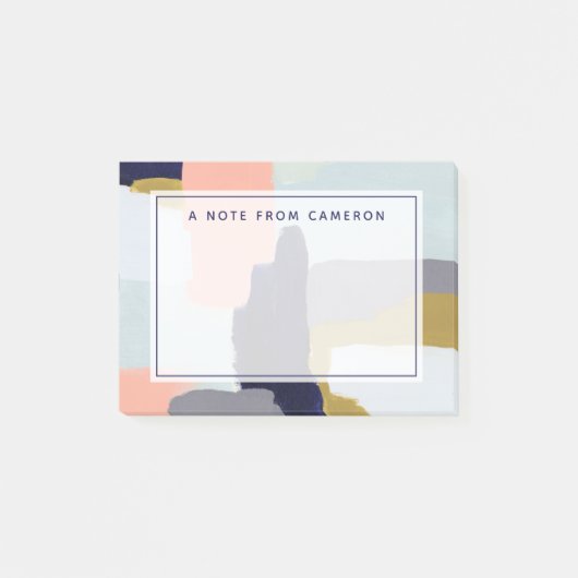 Füge Deinen Namen hinzu | Sprache Post-it Klebezettel (Vorderseite)