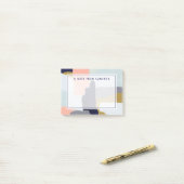 Füge Deinen Namen hinzu | Sprache Post-it Klebezettel (Auf Schreibtisch)