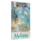 Füge Deinen Namen hinzu | Strand von Sparkle Klemmbrett (Rechts)