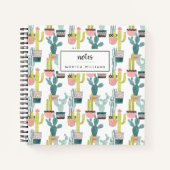 Füge Deinen Namen hinzu | Taco über Liebe | Cactus Notizblock (Vorderseite)