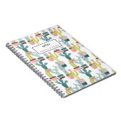 Füge Deinen Namen hinzu | Taco über Liebe | Cactus Notizblock (Rechte Seite)