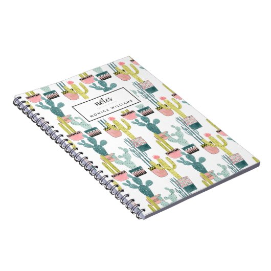 Füge Deinen Namen hinzu | Taco über Liebe | Cactus Notizblock (Rechte Seite)