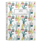 Füge Deinen Namen hinzu | Taco über Liebe | Cactus Notizblock (Vorderseite)