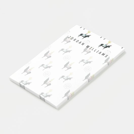 Füge Deinen Namen hinzu | Taco über Liebe Post-it Klebezettel (angewinkelt)