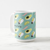 Füge Deinen Namen hinzu | Taco über Liebe | Taco E Kaffeetasse (Vorderseite Links)