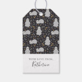 Füge Deinen Namen hinzu | Tropical Baby Sloth Patt Geschenkanhänger (Vorderseite)