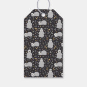 Füge Deinen Namen hinzu | Tropical Baby Sloth Patt Geschenkanhänger (Rückseite)