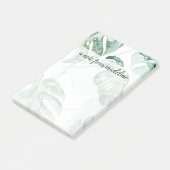 Füge Deinen Namen hinzu | Tropischer Palmensplit L Post-it Klebezettel (angewinkelt)